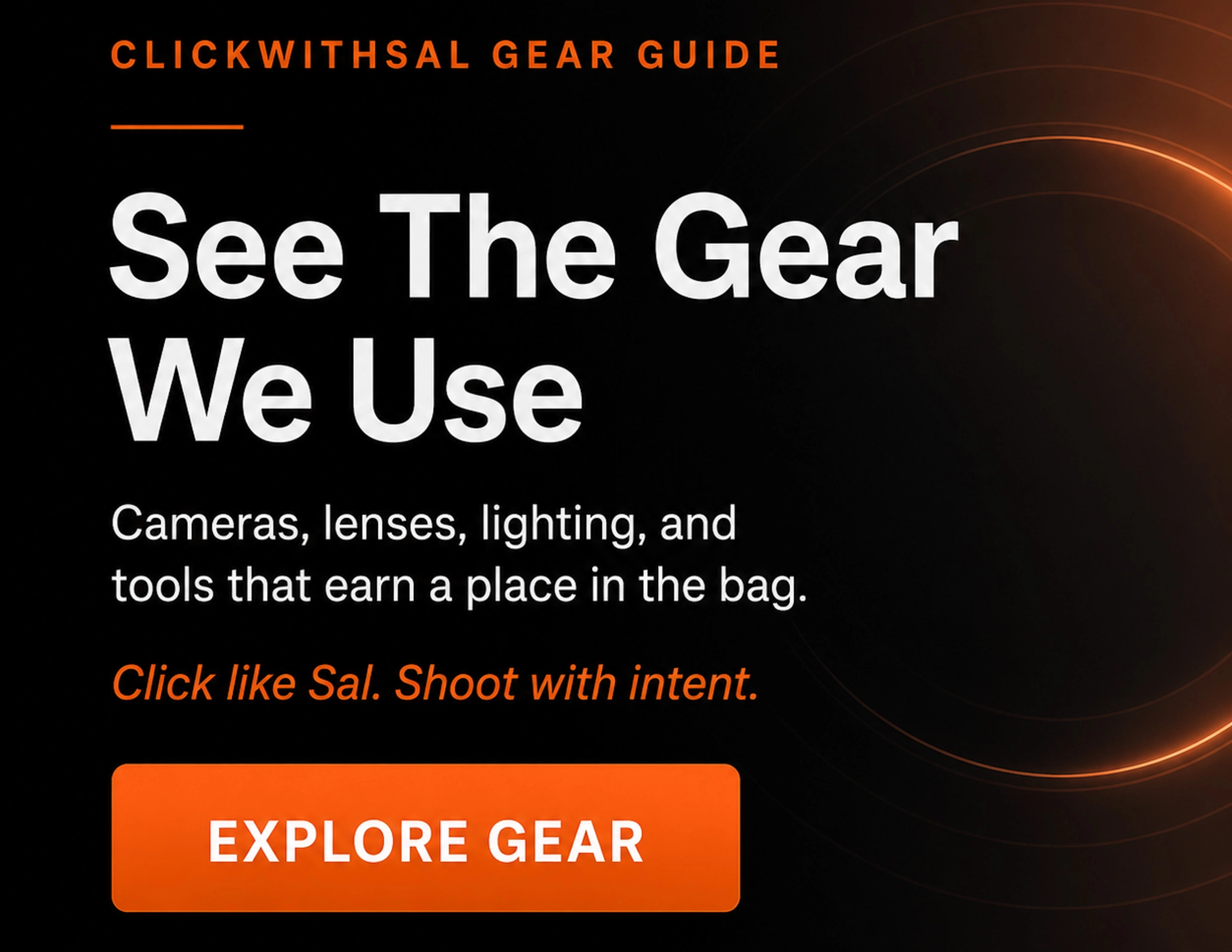 portrait photography gear