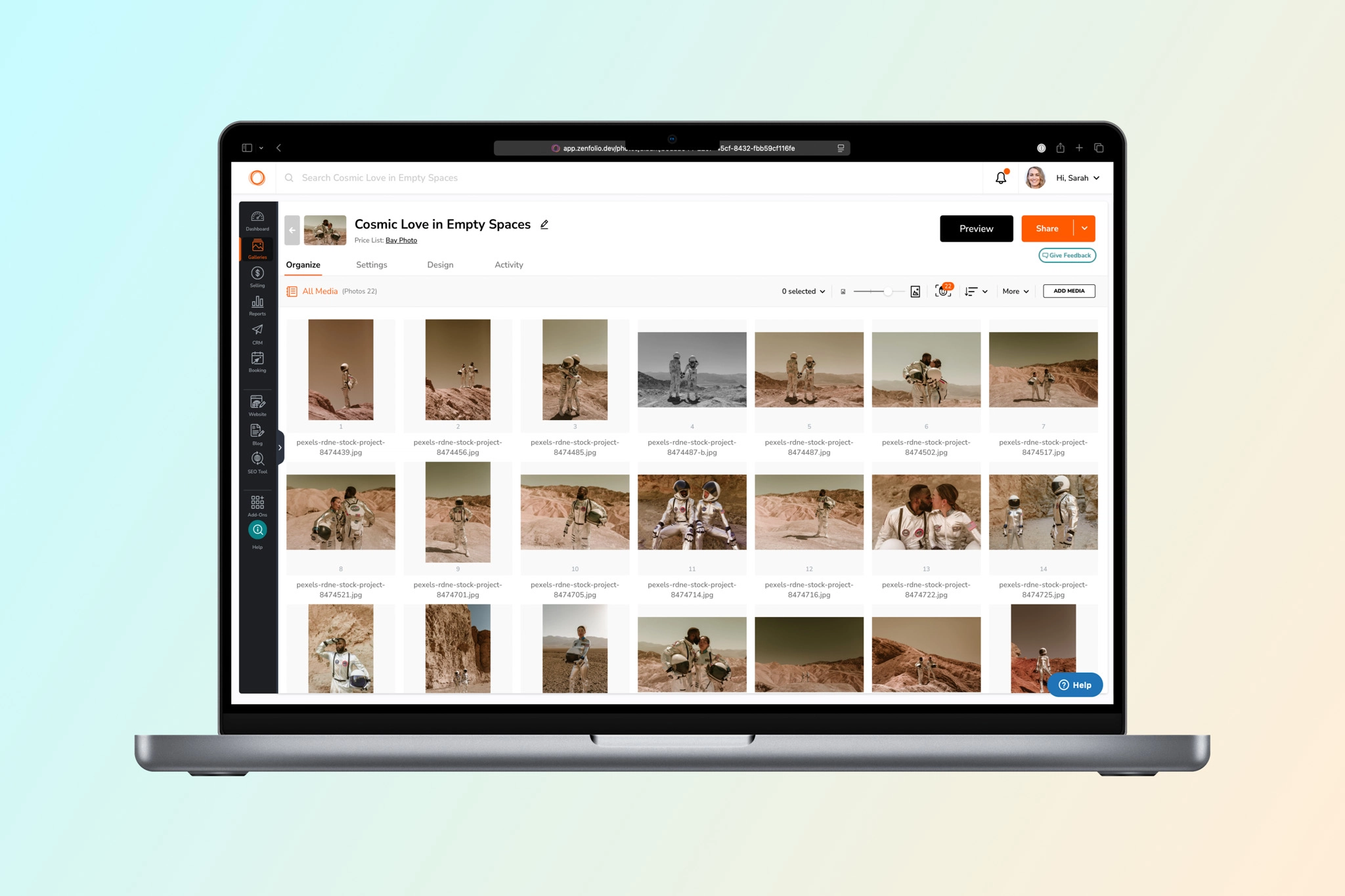zenfolio client gallery