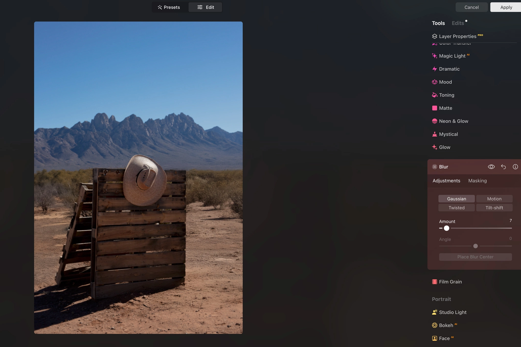 masking in luminar neo
