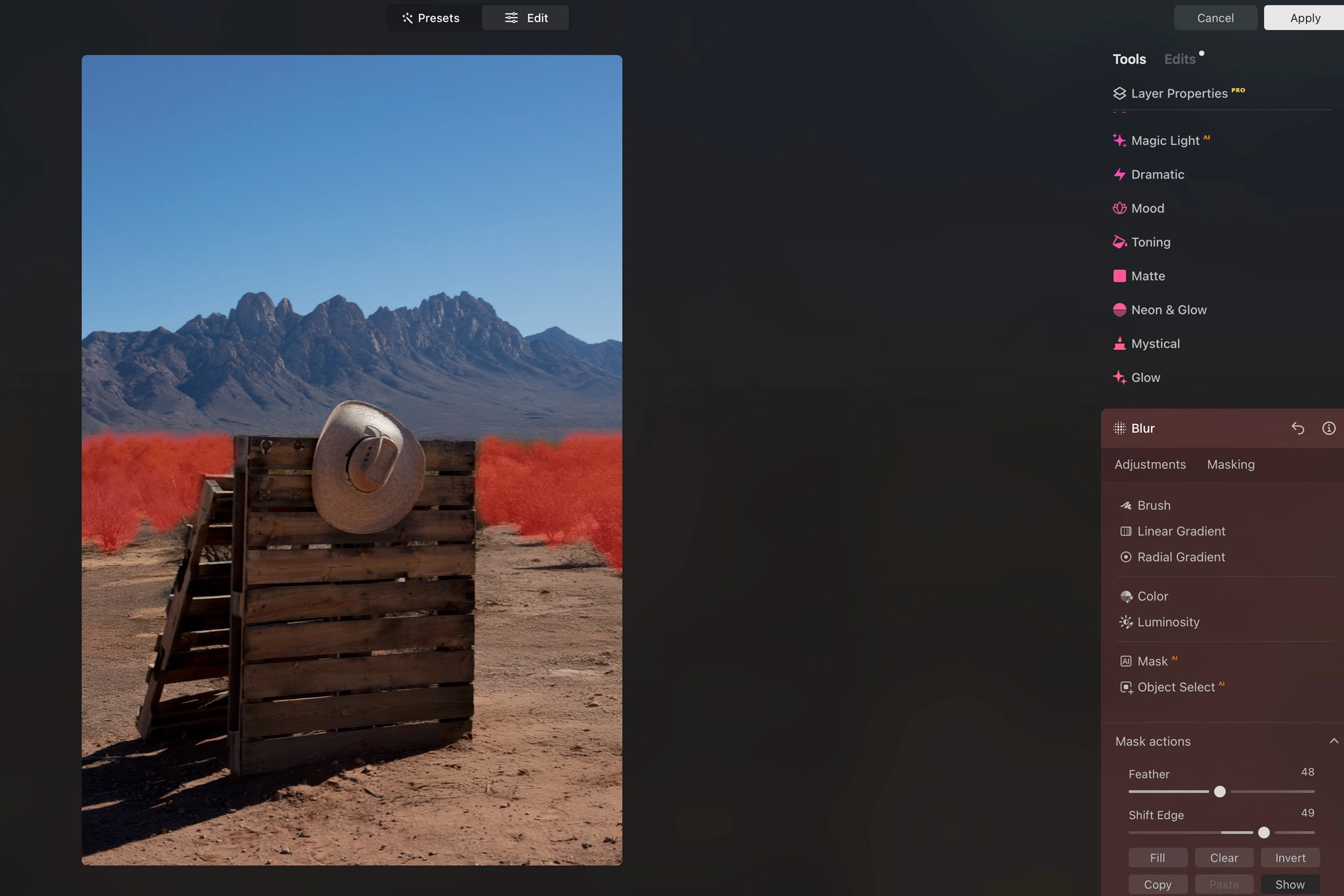 how to mask in luminar neo