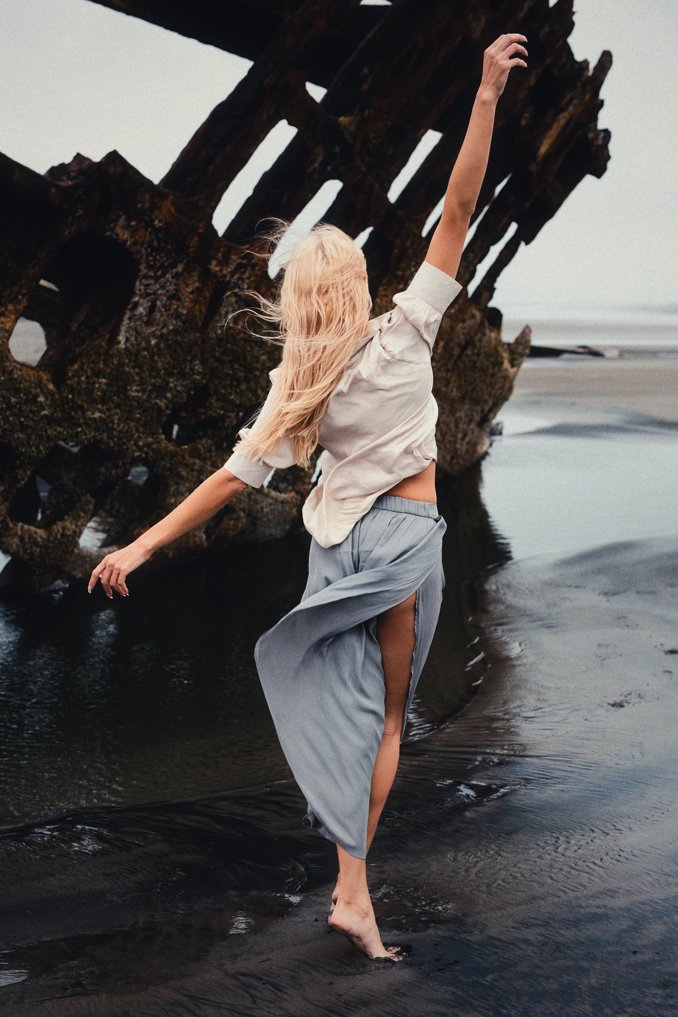 black beach photoshoot