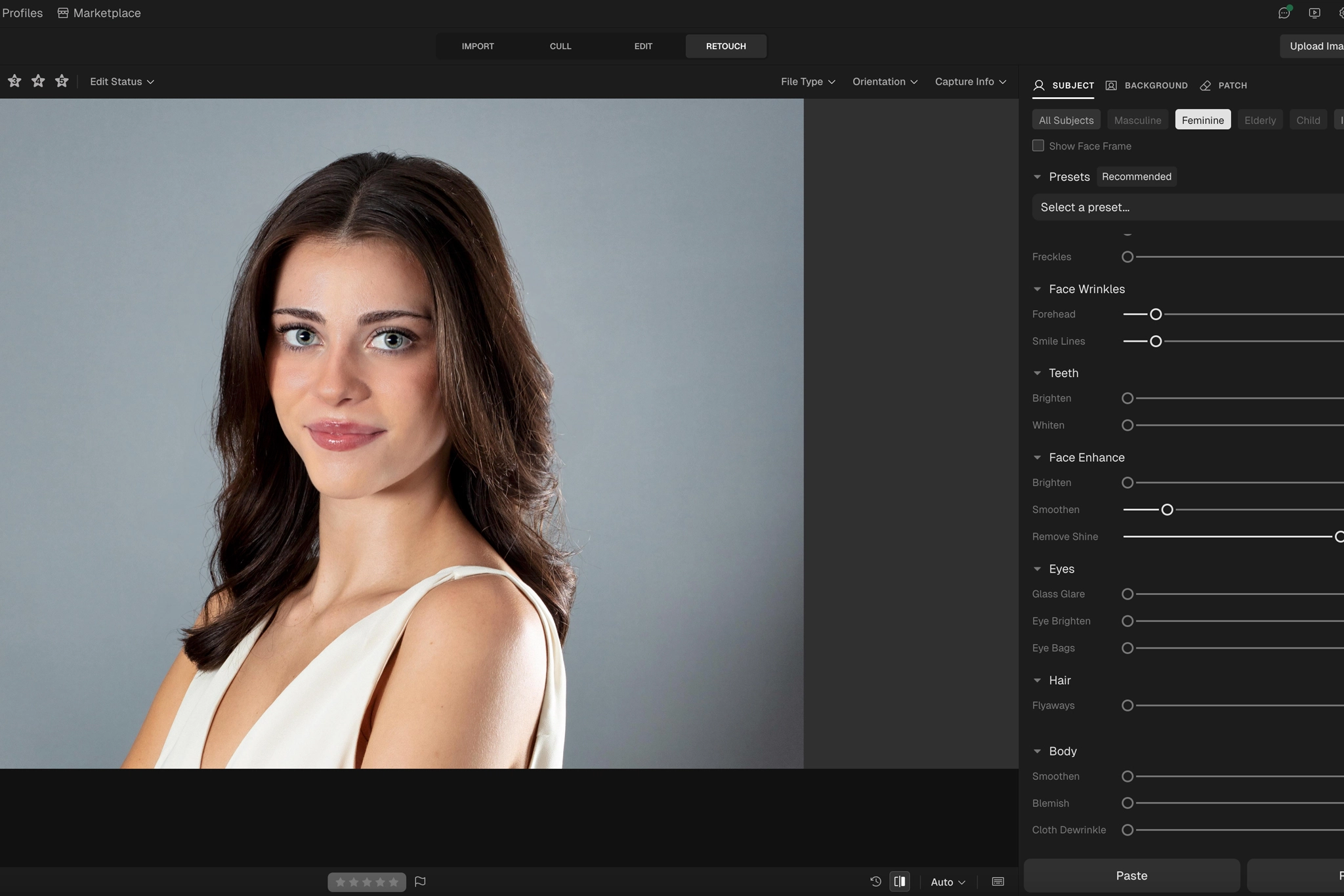 aftershoot ai retouching
