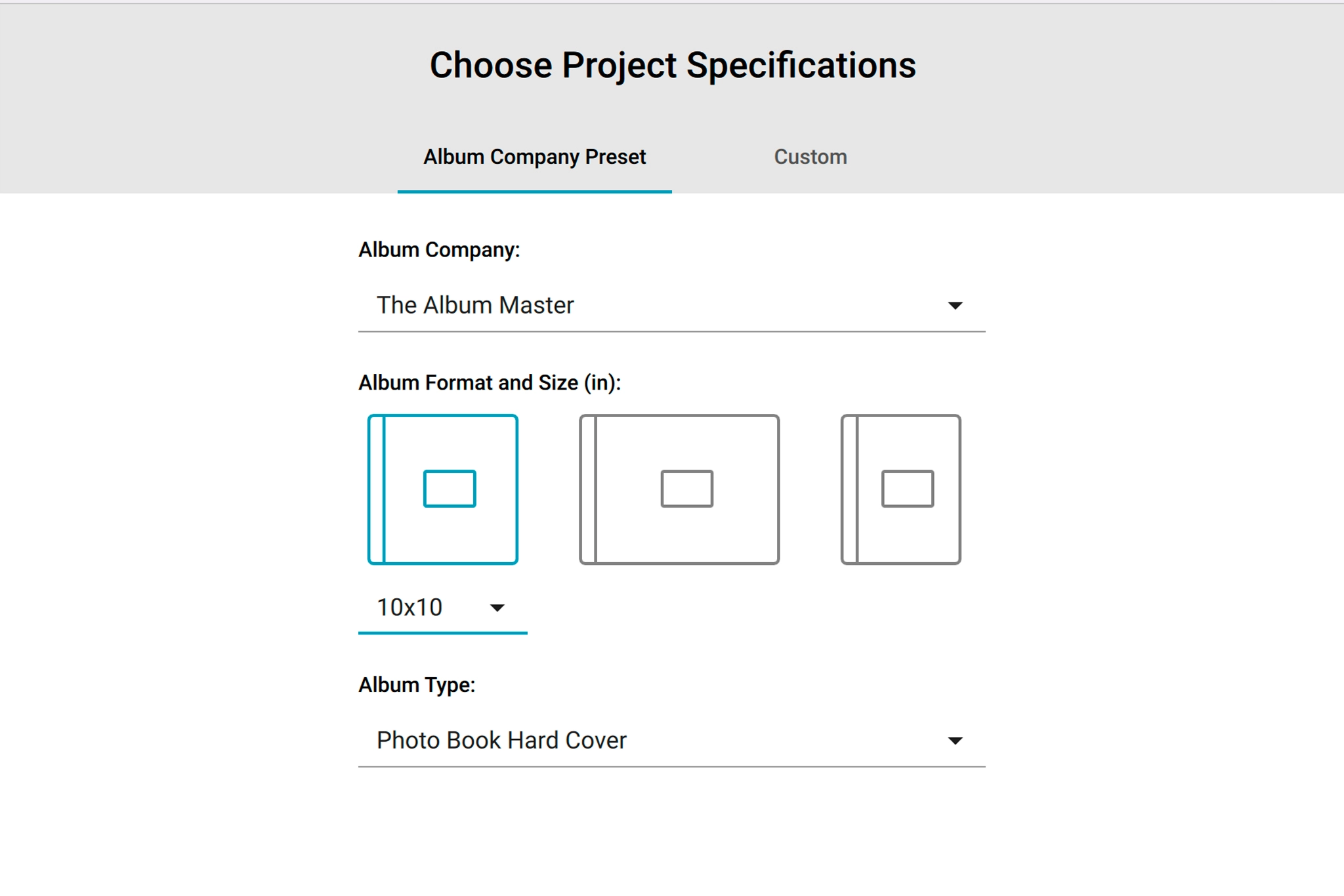 what digital photo album to use for clients photographer