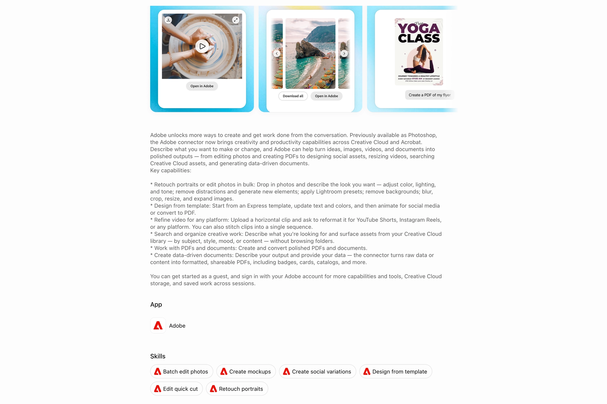 how to use adobe in chatgpt