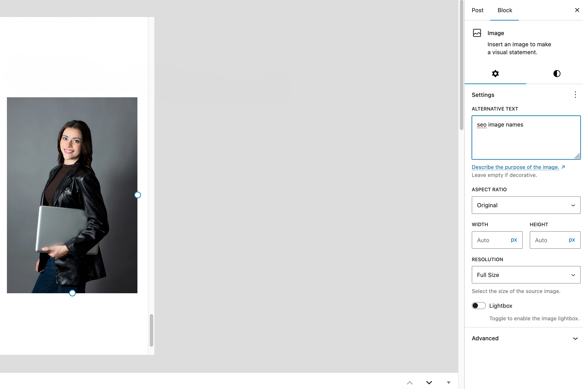 image names seo